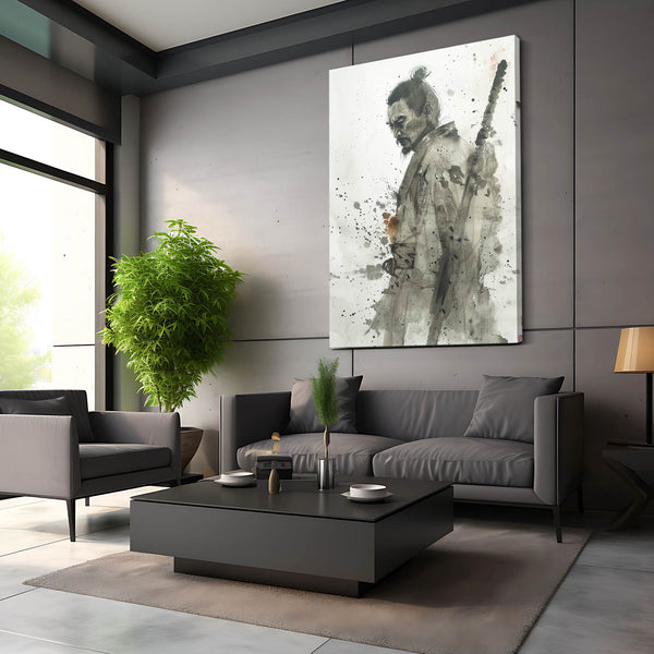 Samouraï Sombre Tableau Japonais | TableauDecoModerne®