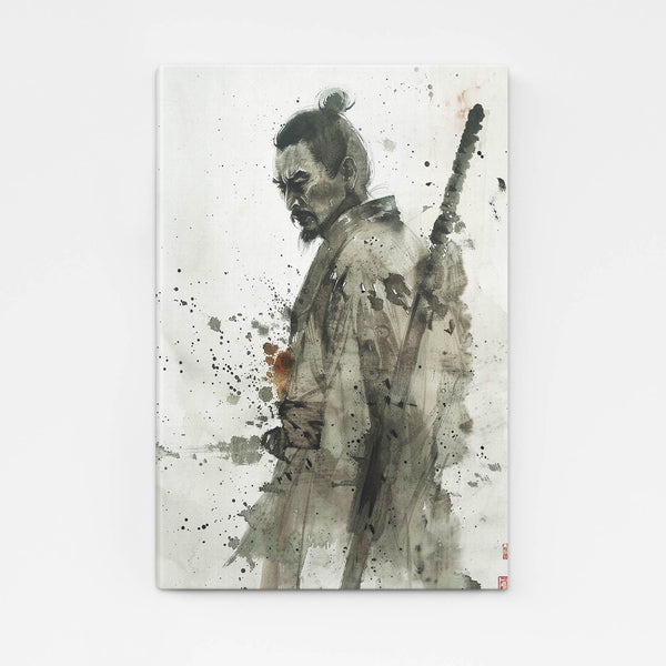 Samouraï Sombre Tableau Japonais | TableauDecoModerne®