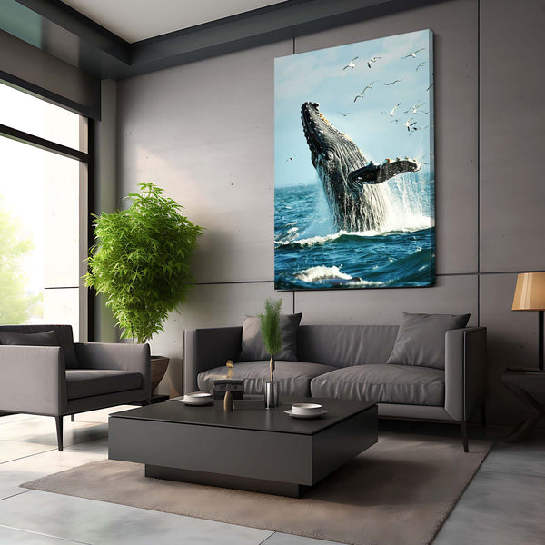 Saut de Baleine Tableau | TableauDecoModerne®