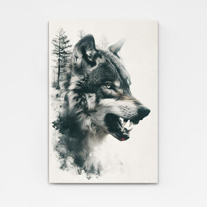 Sauvage Tableau Loup | TableauDecoModerne®