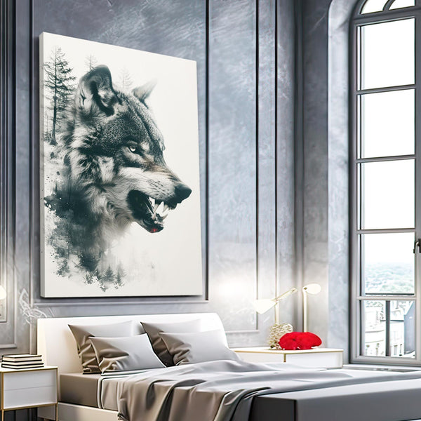 Sauvage Tableau Loup | TableauDecoModerne®