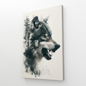 Sauvage Tableau Loup | TableauDecoModerne®