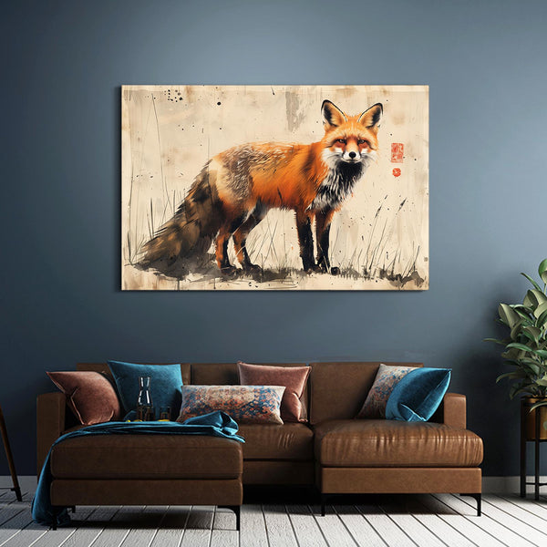 Sauvage Tableau Renard | TableauDecoModerne®