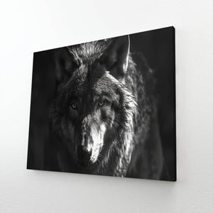 Sombre Regard Tableau Loup | TableauDecoModerne®