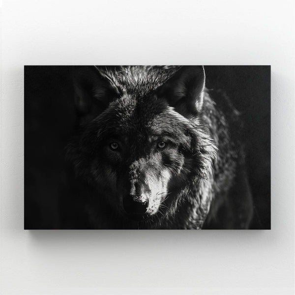 Sombre Regard Tableau Loup | TableauDecoModerne®