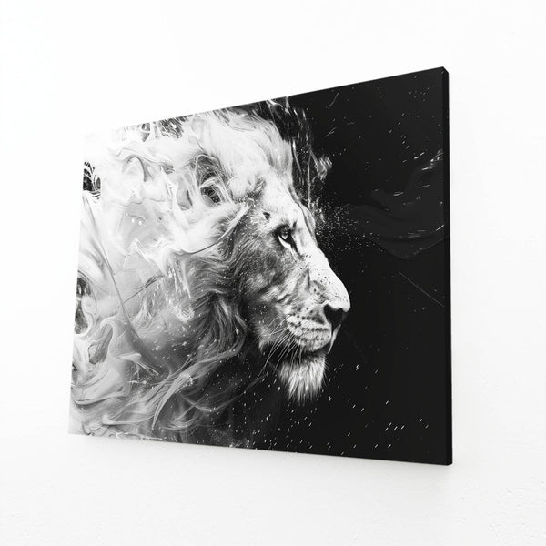 Sombre Tableau Lion | TableauDecoModerne®