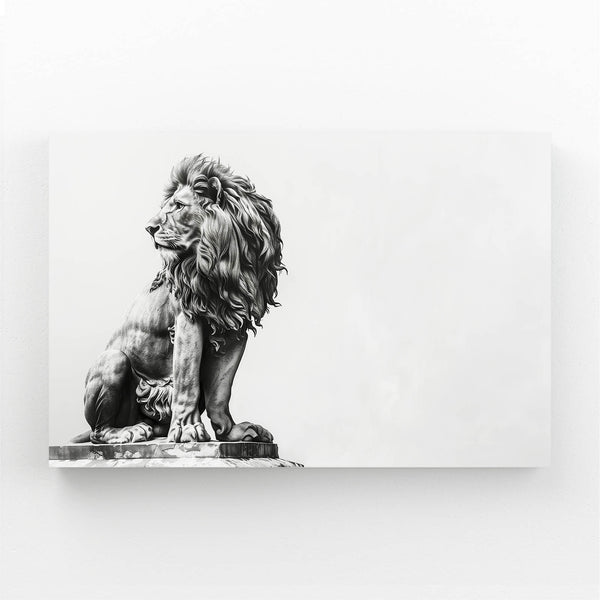 Statue Royale Tableau Lion | TableauDecoModerne®