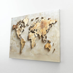 Tableau 3D Carte Monde | TableauDecoModerne®