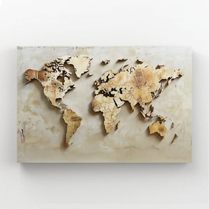 Tableau 3D Carte Monde | TableauDecoModerne®