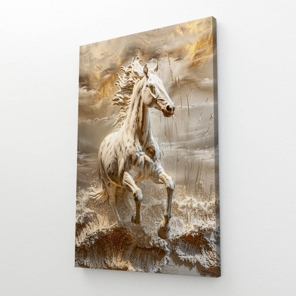 Tableau 3D Cheval Majestueux | TableauDecoModerne®