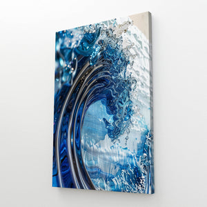 Tableau 3D Vague Bleue | TableauDecoModerne®