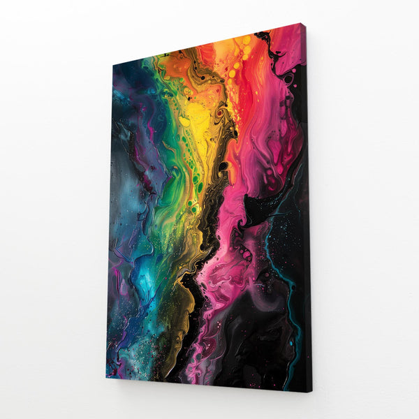 Tableau Abstrait Arc-en-Ciel Mystique | TableauDecoModerne®