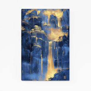 Tableau Abstrait Cascade Céleste | TableauDecoModerne®