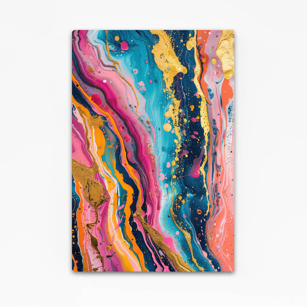 Tableau Abstrait Cascade Chromatique | TableauDecoModerne®