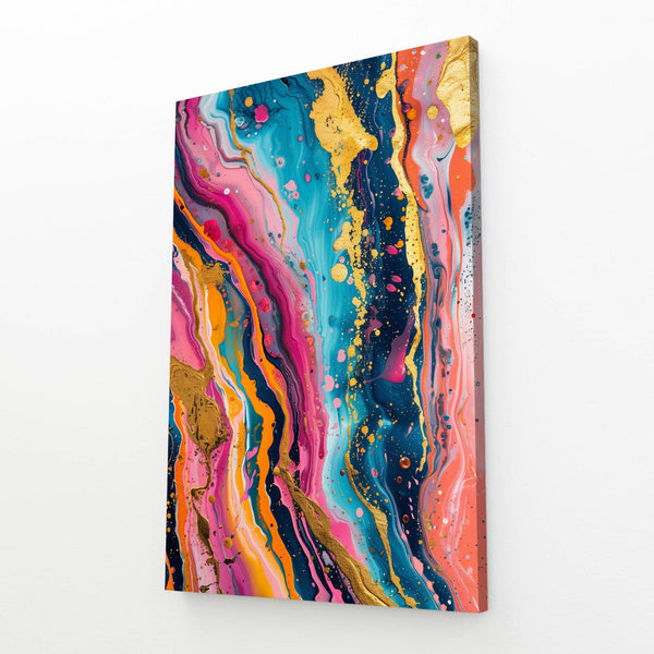 Tableau Abstrait Cascade Chromatique | TableauDecoModerne®