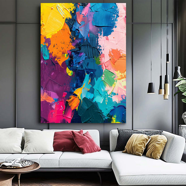 Tableau Abstrait Couleurs Vives | TableauDecoModerne®