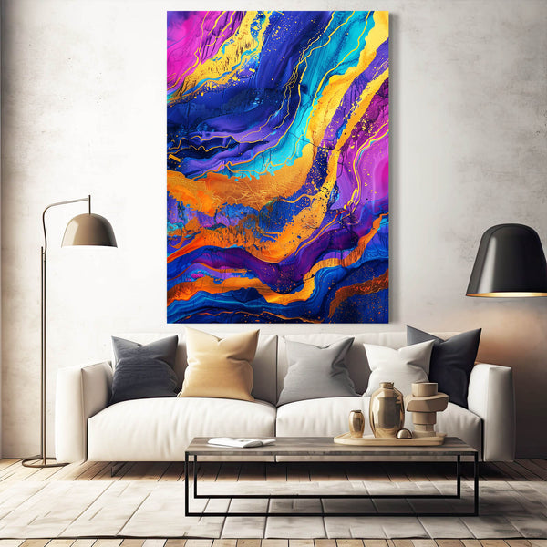 Tableau Abstrait Éclat Vibrant | TableauDecoModerne®