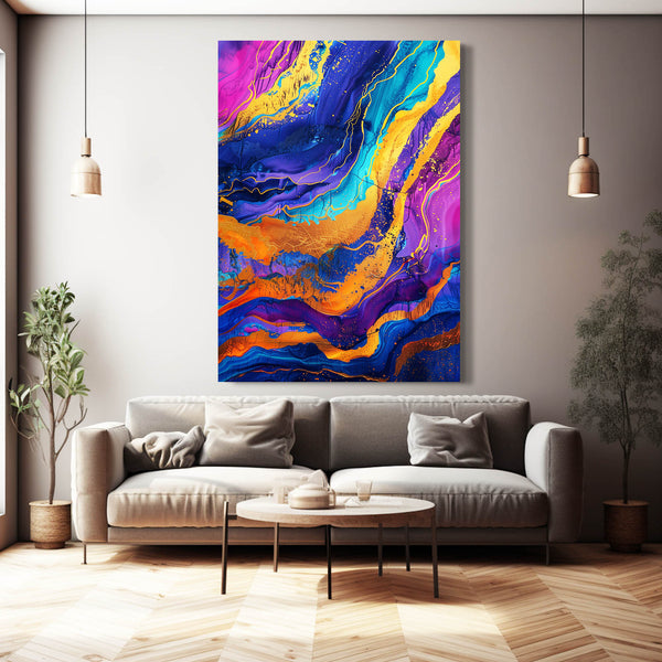 Tableau Abstrait Éclat Vibrant | TableauDecoModerne®