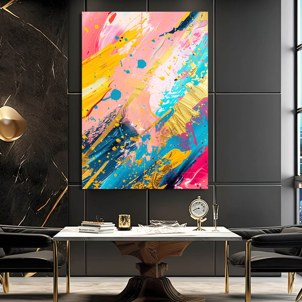 Tableau Abstrait Explosion de Couleurs | TableauDecoModerne®