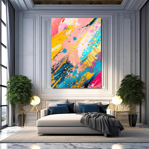 Tableau Abstrait Explosion de Couleurs | TableauDecoModerne®