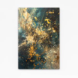 Tableau Abstrait Explosion Dorée | TableauDecoModerne®