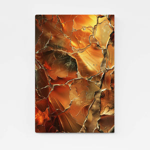 Tableau Abstrait Feu Volcanique | TableauDecoModerne®