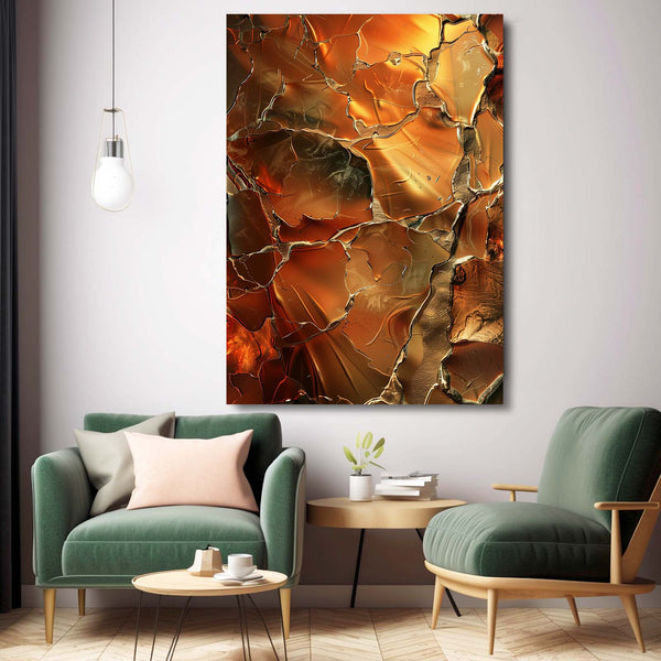 Tableau Abstrait Feu Volcanique | TableauDecoModerne®