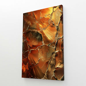 Tableau Abstrait Feu Volcanique | TableauDecoModerne®