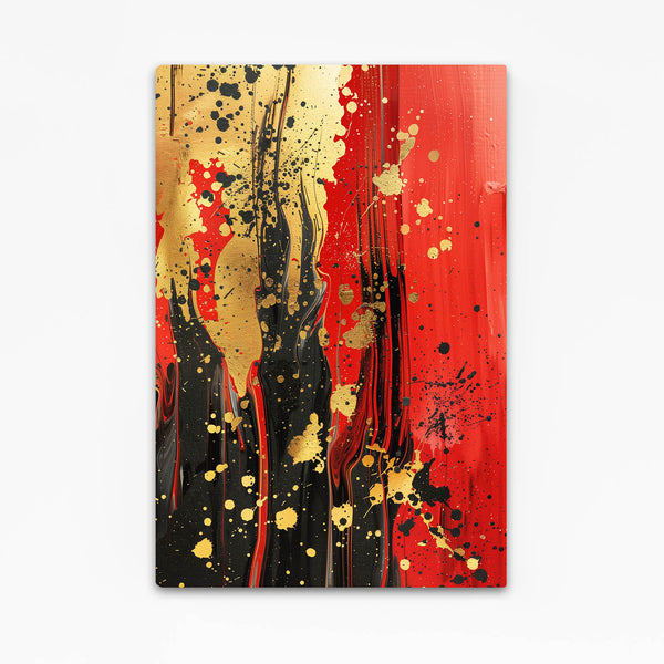 Tableau Abstrait Flamme Dorée | TableauDecoModerne®