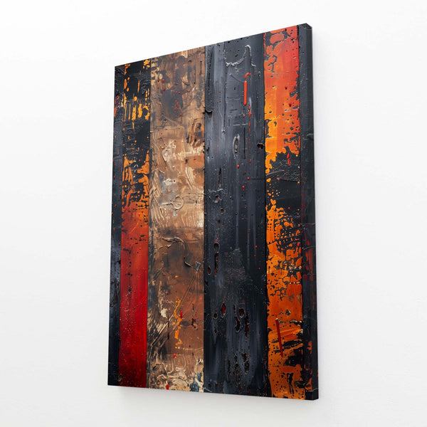 Tableau Abstrait Flammes Urbaines | TableauDecoModerne®