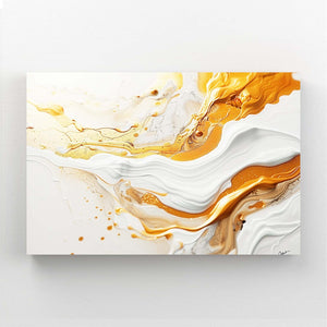 Tableau Abstrait Flots d'Or | TableauDecoModerne®