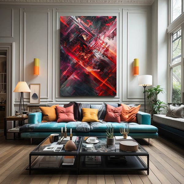 Tableau Abstrait Fusion Ardente | TableauDecoModerne®