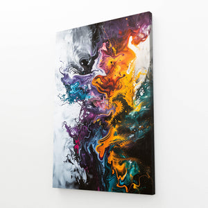 Tableau Abstrait Fusion Chromatique | TableauDecoModerne®