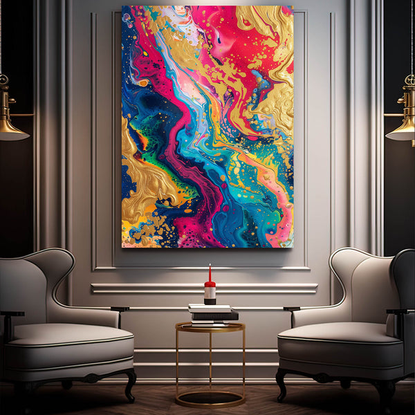 Tableau Abstrait Fusion Colorée | TableauDecoModerne®