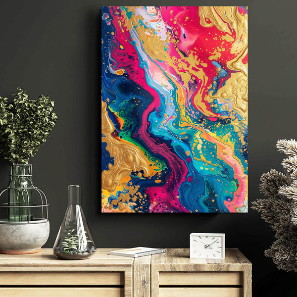 Tableau Abstrait Fusion Colorée | TableauDecoModerne®