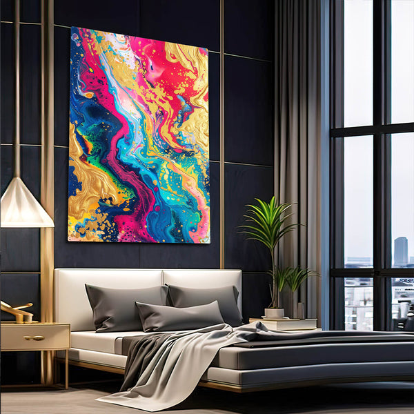 Tableau Abstrait Fusion Colorée | TableauDecoModerne®