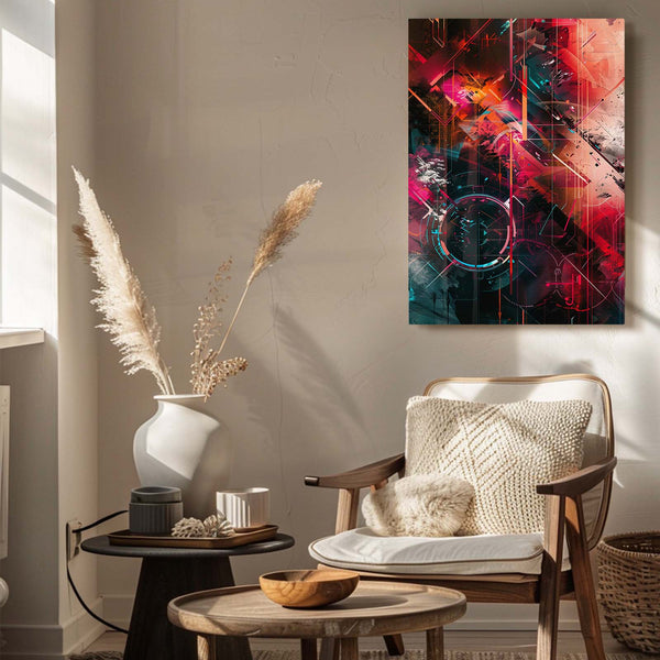 Tableau Abstrait Fusion Futuriste | TableauDecoModerne®