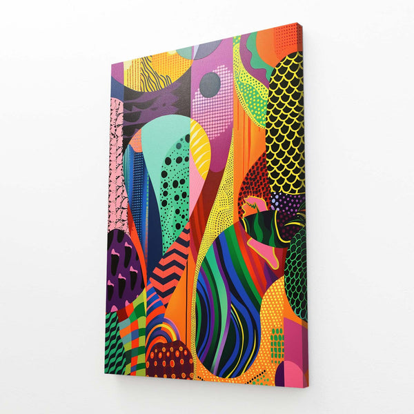 Tableau Abstrait Jungle Pop | TableauDecoModerne®