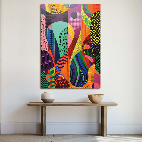 Tableau Abstrait Jungle Pop | TableauDecoModerne®