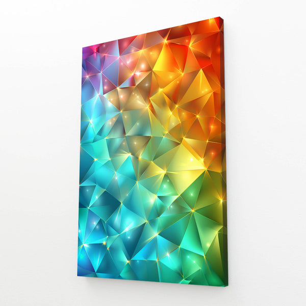 Tableau Abstrait Prisme Arc-en-Ciel | TableauDecoModerne®