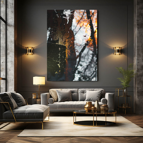 Tableau Abstrait Reflet Mystique | TableauDecoModerne®