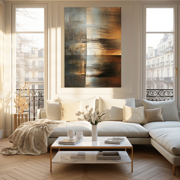 Tableau Abstrait Reflet Serein | TableauDecoModerne®