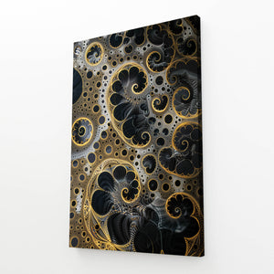 Tableau Abstrait Spirale d'Or | TableauDecoModerne®