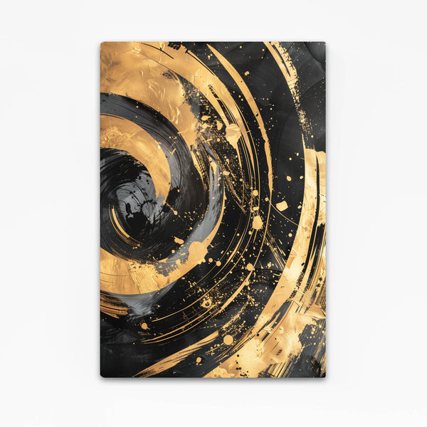 Tableau Abstrait Spirale Dorée | TableauDecoModerne®