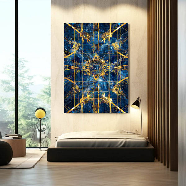 Tableau Abstrait Symétrie Céleste | TableauDecoModerne®