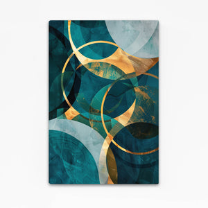 Tableau Abstrait Vagues Circulaires | TableauDecoModerne®