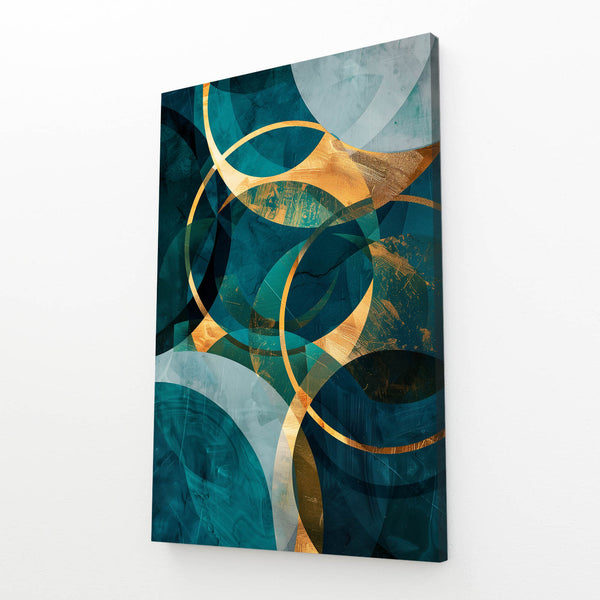 Tableau Abstrait Vagues Circulaires | TableauDecoModerne®