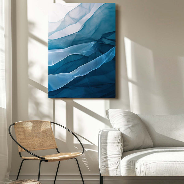 Tableau Abstrait Vagues Éthérées | TableauDecoModerne®