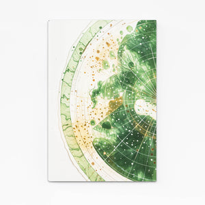 Tableau Abstrait Vortex Vert | TableauDecoModerne®