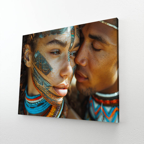 Tableau Africain Amoureux | TableauDecoModerne®